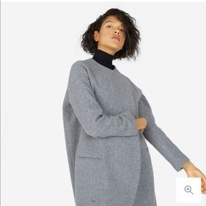 EVERLANE PREMIUM WOOL OVERSIZED UNSTRUCTURED COAT